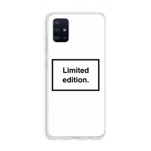 CaseCompany Limited edition: Galaxy A51 4G Transparant Hoesje
