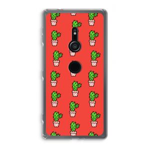 CaseCompany Mini cactus: Sony Xperia XZ2 Transparant Hoesje