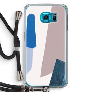 CaseCompany Lapis: Samsung Galaxy S6 Transparant Hoesje met koord