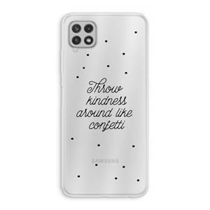 CaseCompany Confetti: Samsung Galaxy A22 4G Transparant Hoesje