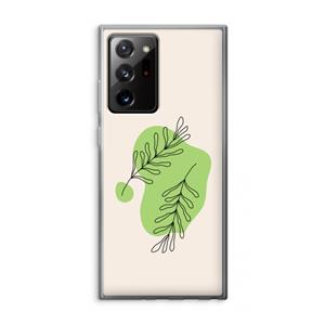 CaseCompany Beleaf in you: Samsung Galaxy Note 20 Ultra / Note 20 Ultra 5G Transparant Hoesje