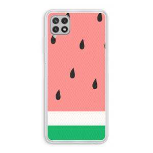 CaseCompany Watermeloen: Samsung Galaxy A22 4G Transparant Hoesje