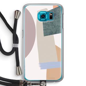 CaseCompany Lindo: Samsung Galaxy S6 Transparant Hoesje met koord