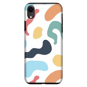 CaseCompany Memphis Shapes Blue: iPhone XR Tough Case