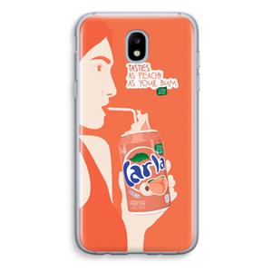 CaseCompany Peach please!: Samsung Galaxy J5 (2017) Transparant Hoesje