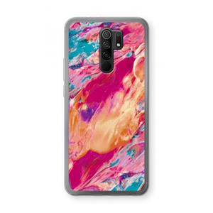 CaseCompany Pastel Echoes: Xiaomi Redmi 9 Transparant Hoesje