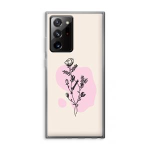CaseCompany Roses are red: Samsung Galaxy Note 20 Ultra / Note 20 Ultra 5G Transparant Hoesje