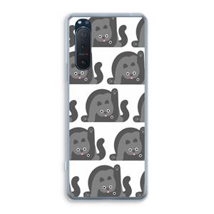 CaseCompany Cats: Sony Xperia 5 II Transparant Hoesje
