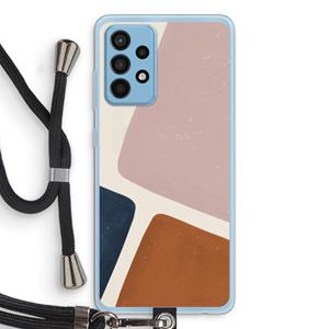 CaseCompany Geo #2: Samsung Galaxy A52 Transparant Hoesje met koord