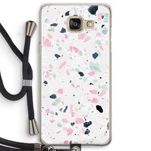 CaseCompany Terrazzo N°3: Samsung Galaxy A5 (2016) Transparant Hoesje met koord