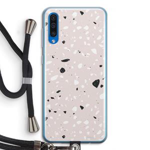 CaseCompany Terrazzo N°20: Samsung Galaxy A50 Transparant Hoesje met koord