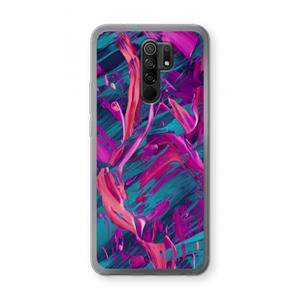 CaseCompany Pink Clouds: Xiaomi Redmi 9 Transparant Hoesje