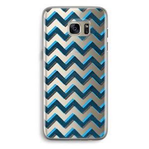 CaseCompany Onderbroken lijn: Samsung Galaxy S7 Edge Transparant Hoesje