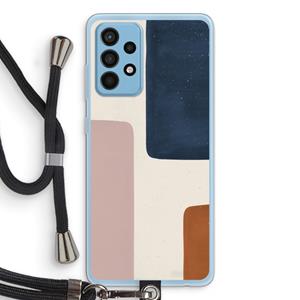 CaseCompany Geo #5: Samsung Galaxy A52 Transparant Hoesje met koord