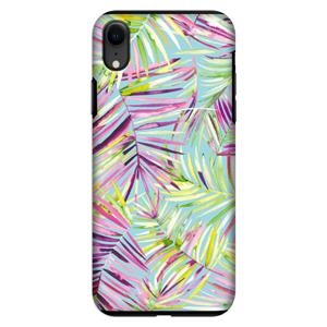 CaseCompany Tropical Palms Blue: iPhone XR Tough Case
