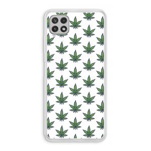 CaseCompany Weed: Samsung Galaxy A22 4G Transparant Hoesje