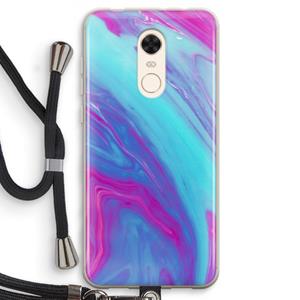 CaseCompany Zweverige regenboog: Xiaomi Redmi 5 Transparant Hoesje met koord