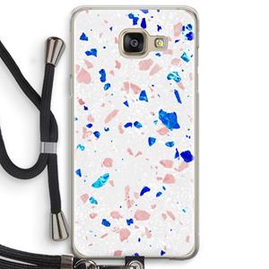 CaseCompany Terrazzo N°6: Samsung Galaxy A5 (2016) Transparant Hoesje met koord