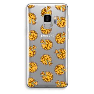 CaseCompany You Had Me At Pizza: Samsung Galaxy S9 Transparant Hoesje