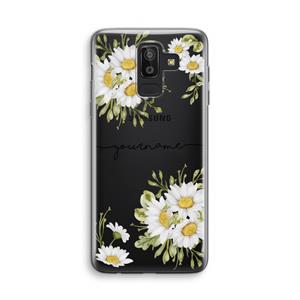 CaseCompany Daisies: Samsung Galaxy J8 (2018) Transparant Hoesje