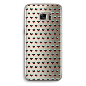 CaseCompany Hartjes: Samsung Galaxy S7 Edge Transparant Hoesje