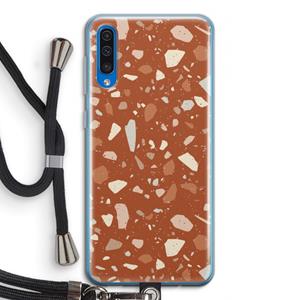 CaseCompany Terrazzo N°22: Samsung Galaxy A50 Transparant Hoesje met koord
