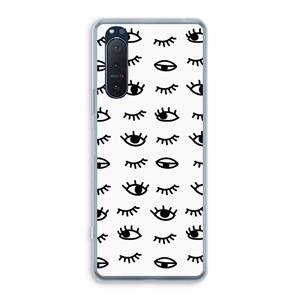 CaseCompany Eye pattern #2: Sony Xperia 5 II Transparant Hoesje