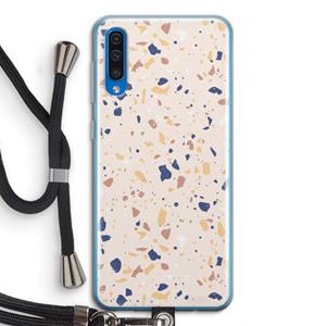 CaseCompany Terrazzo N°23: Samsung Galaxy A50 Transparant Hoesje met koord