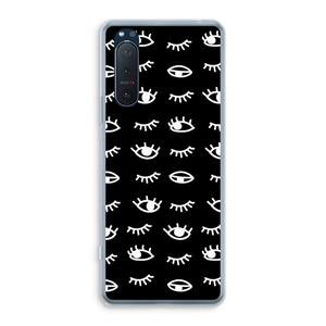 CaseCompany Eye pattern #3: Sony Xperia 5 II Transparant Hoesje
