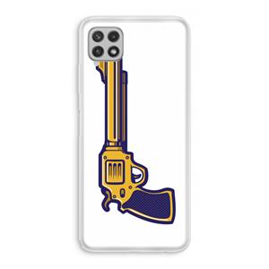 CaseCompany Pew Pew Pew: Samsung Galaxy A22 4G Transparant Hoesje