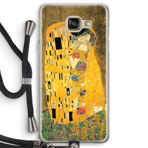 CaseCompany Der Kuss: Samsung Galaxy A5 (2016) Transparant Hoesje met koord