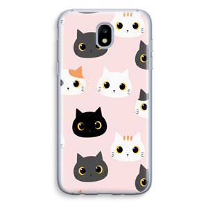 CaseCompany Katten: Samsung Galaxy J5 (2017) Transparant Hoesje