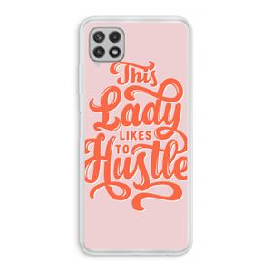 CaseCompany Hustle Lady: Samsung Galaxy A22 4G Transparant Hoesje