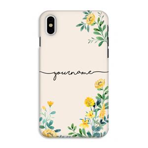CaseCompany Gele bloemen: iPhone X Tough Case