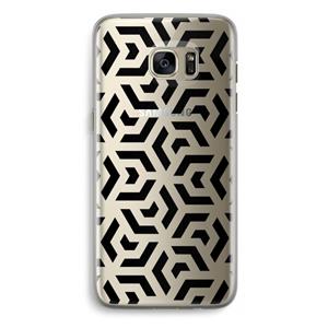 CaseCompany Crazy pattern: Samsung Galaxy S7 Edge Transparant Hoesje