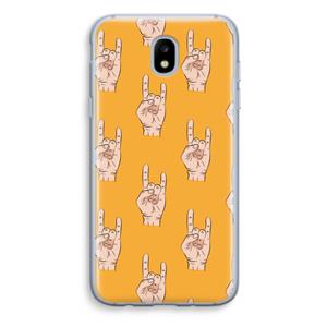 CaseCompany Rock: Samsung Galaxy J5 (2017) Transparant Hoesje
