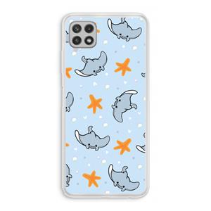 CaseCompany Manta: Samsung Galaxy A22 4G Transparant Hoesje