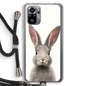 CaseCompany Daisy: Xiaomi Redmi Note 10S Transparant Hoesje met koord
