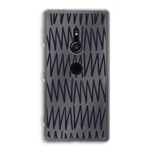 CaseCompany Marrakech Zigzag: Sony Xperia XZ2 Transparant Hoesje