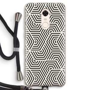 CaseCompany Magic pattern: Xiaomi Redmi 5 Transparant Hoesje met koord