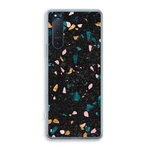 CaseCompany Terrazzo N°10: Sony Xperia 5 II Transparant Hoesje