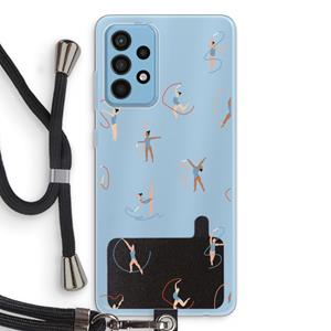 CaseCompany Dancing #3: Samsung Galaxy A52 Transparant Hoesje met koord