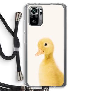 CaseCompany Duke: Xiaomi Redmi Note 10S Transparant Hoesje met koord