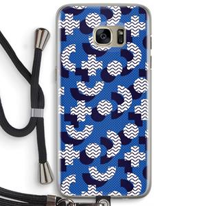 CaseCompany 8-bit N°5: Samsung Galaxy S7 Edge Transparant Hoesje met koord