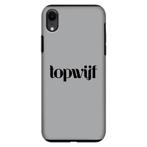 CaseCompany Topwijf Grijs Zwart: iPhone XR Tough Case