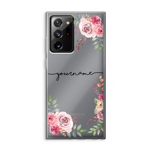 CaseCompany Rozen: Samsung Galaxy Note 20 Ultra / Note 20 Ultra 5G Transparant Hoesje
