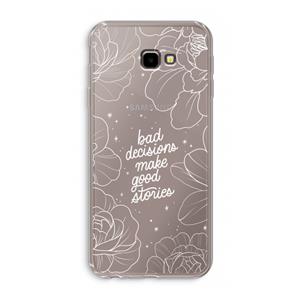 CaseCompany Good stories: Samsung Galaxy J4 Plus Transparant Hoesje