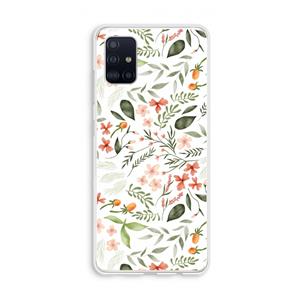 CaseCompany Sweet little flowers: Galaxy A51 4G Transparant Hoesje