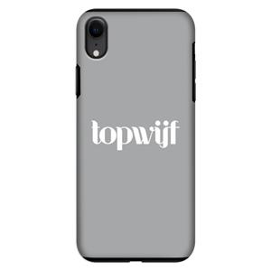 CaseCompany Topwijf Grijs Wit: iPhone XR Tough Case