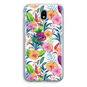 CaseCompany Tropisch 2: Samsung Galaxy J5 (2017) Transparant Hoesje